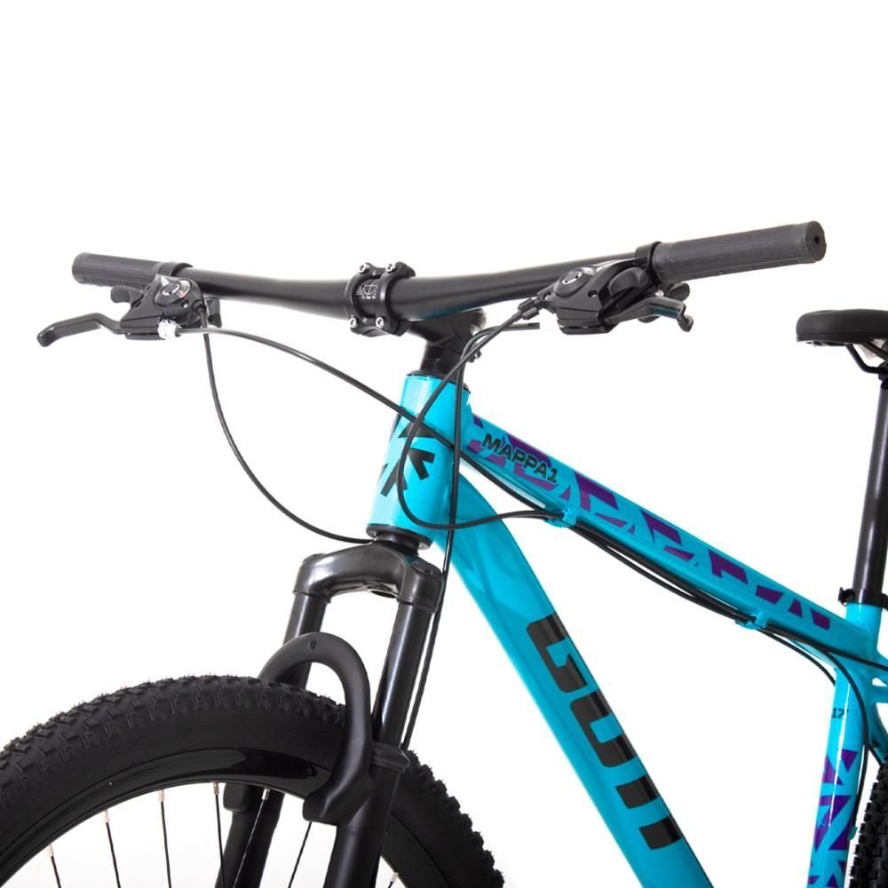 Bicicleta Aro 29 Alumínio Azul e Preto Gott Mappa1 Freios a Disco Suspensão 24v - 4