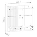 Ver imagem 3 de Painel Home Suspenso Íris Cumaru para Tv até 55 Madetec Cumaru