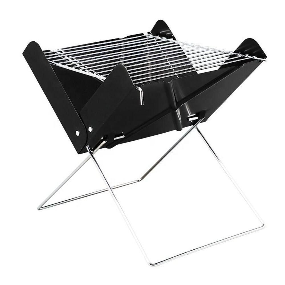 Churrasqueira Portatil a Carvao Dobravel Camping Praia Slim Completa - 5