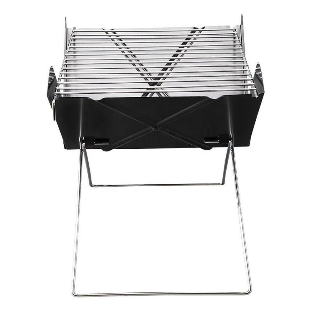 Churrasqueira Portatil a Carvao Dobravel Camping Praia Slim Completa - 7