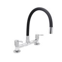 Ver imagem 5 de Torneira Misturador Cozinha 1/4 Volta Tubo Color Flexível Preto Mesa Metal