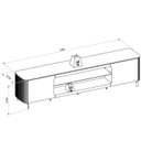 Ver imagem 3 de Rack para TV até 84 Polegadas com LED MDF 239cm Santorini