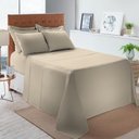 Ver imagem 4 de Jogo Cama Queen Size Algodão 130 Fios Liso Conforto Macio