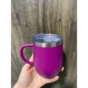 Ver imagem 2 de Caneca Térmica Inox 360ml com Tampa Acrílica com Bocal e Trava de Segura MS705:Variado