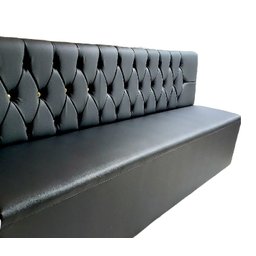 POLTRONA  BOOTH BLACK 2,30CM CAPITONE A  MÃO SKU171 - 1