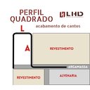 Ver mais imagens de Perfil Quadrado, Aço Inox 304, Brilho  - 10 x 12 x 1800 mm