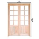Ver imagem 4 de Porta Balcão Abrir Meia Almofada Reta Madeira Padrão Cedro Bat 14 Cm - 2.15 (a) X 1.80 (l)
