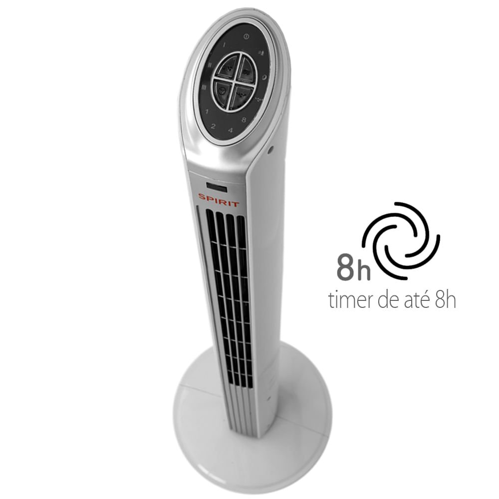 Ventilador Torre Spirit Maxximos Elegant TS900 Branco Prata 127V - 6