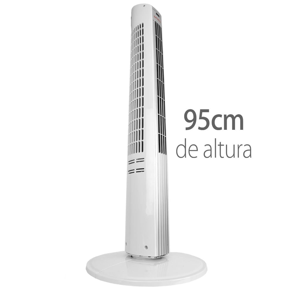 Ventilador Torre Spirit Maxximos Elegant TS900 Branco Prata 127V - 7