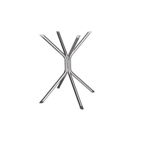Base Mesa de Jantar Creta M088 Aço S/ Tampo Cromada - Kappesberg