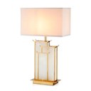 Ver imagem 1 de Abajur Decorativo Iluminaria de Mesa Angelos em Mármore e Metal 66x40x20cm