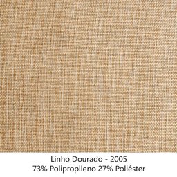 Sofa 2 Lugares Retro Polo 160cm com Almofada Linho Dourado Ezz Dourado - 6