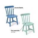 Ver imagem 5 de Mesa Infantil com 2 Cadeiras Mariah - Rosa/Azul/Menta