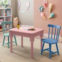 Ver imagem 1 de Mesa Infantil com 2 Cadeiras Mariah - Rosa/Azul/Menta