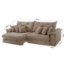 Ver imagem 5 de Sofá Ágata Veludo Dois Módulos de 120cm B25 Meu Sofá Online B002 Veludo Capuccino
