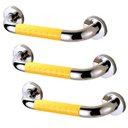 Ver imagem 1 de Barra Alca de Apoio 40cm Kit 3 Uni Suporte Antiderrapante Banheiro Box Idoso Gestante Pcd Acessibili
