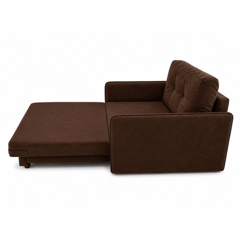 Poltrona Cama Solteiro 2 em 1 Conforto, Elegância Veludo:Marrom