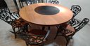 Ver imagem 3 de Conjunto de Mesa 1,60m Madeira Giratória 6 Cadeiras Malbec - Preto