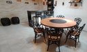 Ver imagem 2 de Conjunto de Mesa 1,60m Madeira Giratória 6 Cadeiras Malbec - Preto