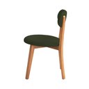 Ver imagem 5 de Cadeira de Jantar Apa Madeira Maciça Tecido Linho Verde