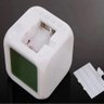 Relógio Digital Despertador Cubo Colorido Luminária Infantil Led 7 Cores com Termômetro Calendário e - 6