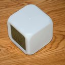 Ver imagem 4 de Relógio Digital Despertador Cubo Colorido Luminária Infantil Led 7 Cores com Termômetro Calendário e