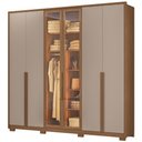Ver imagem 1 de Guarda Roupa Casal Atacama 6 Portas Moval:Carvalho Fendi