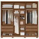 Ver imagem 5 de Guarda Roupa Casal Atacama 6 Portas Moval:Carvalho Fendi