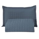 Ver imagem 1 de Kit Cobre Leito Colcha Bellini Solteiro Dupla Face Percal 300 Fios Textura Matelassê 2 Peças -