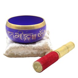 Sino Tigela Tibetana Orin Índia Roxo 10Cm + Almofada - 1