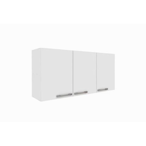 Armário 1ar3001 com 3 Portas de Abrir Rodial Branco - Blush