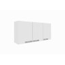 Armário 1ar3001 com 3 Portas de Abrir Rodial Branco - Blush - 1