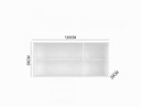 Ver imagem 2 de Armário 1ar3001 com 3 Portas de Abrir Rodial Branco - Blush