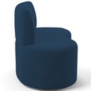 Ver imagem 6 de Sofá 2 Lugares 140cm Orgânico para Sala de Estar Living Larissa L02 Suede Azul Marinho - Lyam Decor
