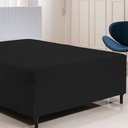 Ver imagem 3 de Protetor Impermeável Casal para Colchão Conjugado 01 Peça - Preto