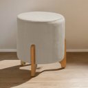 Ver imagem 3 de Puff Banqueta Luxor Redondo Fácil Montagem P/ Salas Recepção