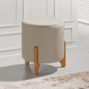 Ver imagem 1 de Puff Banqueta Luxor Redondo Fácil Montagem P/ Salas Recepção