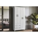 Ver imagem 2 de Guarda Roupa Solteiro 4PORTAS 4.2 Fit Branco S. Andirá