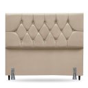 Ver imagem 1 de Cabeceira para Cama Casal Queen 160 Cm Olívia e Frame Suede:bege