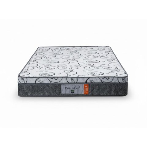 Colchão Queen Prime Coil Europillow Cinza Mola Ensacada Prime Colchões 158x20x198