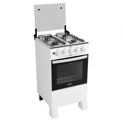 Fogão a Gás Delicato Plus 4 Bocas 52 Litros com Acendimento Automático Mesa Inox Clarice