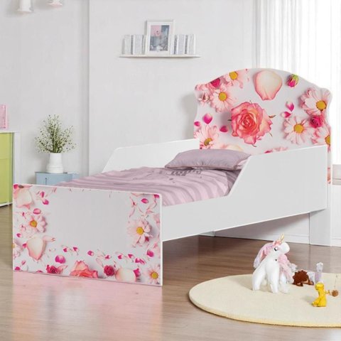 Mini Cama Rosas