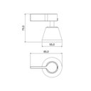 Ver imagem 2 de Acabamento Meber Atria 3/4" para Registro Preto Matte