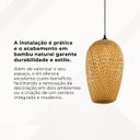 Ver mais imagens de Kit 2 Lustres Pendente Java White Arrow em Bambu Natural – 40x20 Cm
