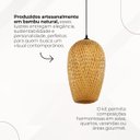 Ver imagem 7 de Kit 2 Lustres Pendente Java White Arrow em Bambu Natural – 40x20 Cm