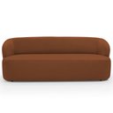 Ver imagem 3 de Sofá 2 Lugares Orgânico para Sala de Estar Living 170cm Heidy F04 Veludo Telha - Lyam Decor