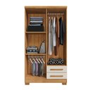 Ver imagem 7 de Armário Multiuso Organizador Paris 4 Portas 2 Gavetas 3 Prateleiras Premium Cedro/Off White
