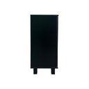 Ver imagem 4 de Aparador Buffet 4 Portas de Vidro Ditália R-638 Cor:riviera Preto