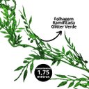 Ver imagem 2 de Galho Folhagem Ramificado Glitter Verde Natal 1,75 Metros - Art Christmas
