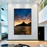 Quadro Decorativo Paisagem Praia de Ipanema, Tela Canvas  Vertical ideal para ambiente Sala de Estar - 2